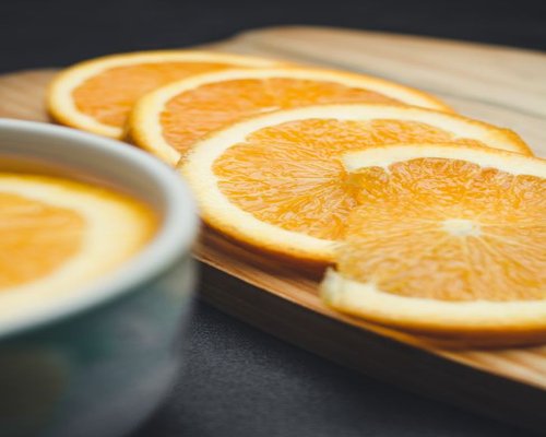 Freshly cut Lulo fruit prepared for juice